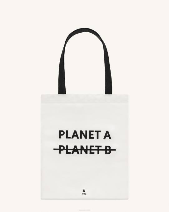 co JW PEI bolso shopper de tela rayna blanco bolso de mano H2LF245