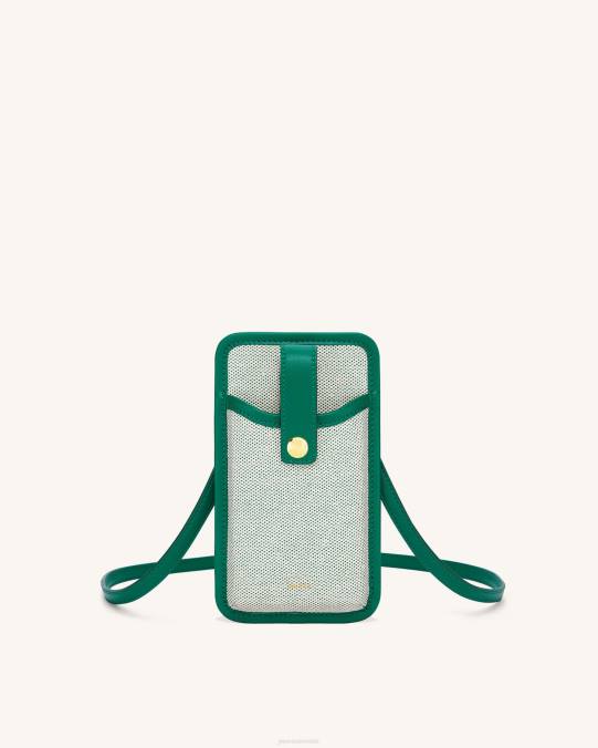 co JW PEI bolsa de teléfono de lona aylin verde oscuro bolsa de teléfono H2LF205