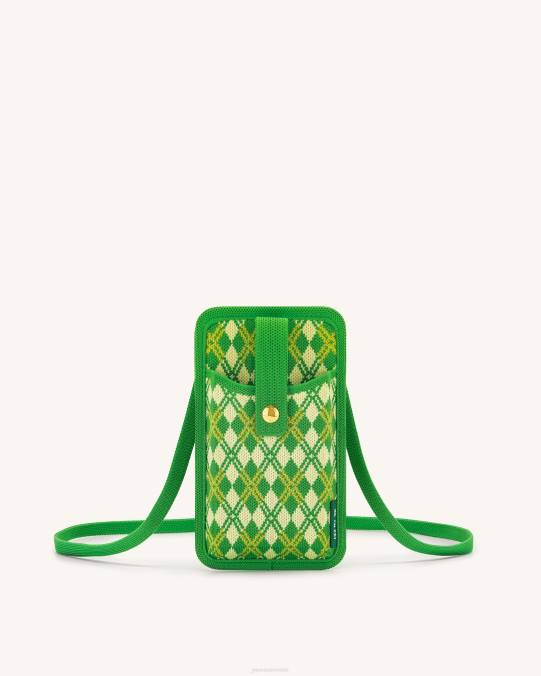 co JW PEI bolsa de teléfono de punto aylin verde amarillo bolsa de teléfono H2LF236