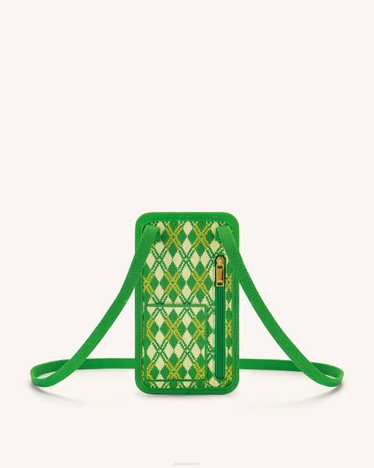 co JW PEI bolsa de teléfono de punto aylin verde amarillo bolsa de teléfono H2LF236