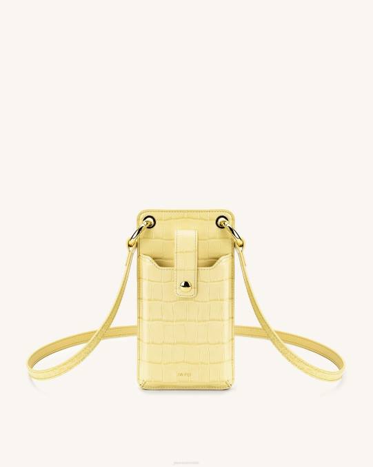co JW PEI bolsa de teléfono quinn cocodrilo amarillo claro bolsa de teléfono H2LF213