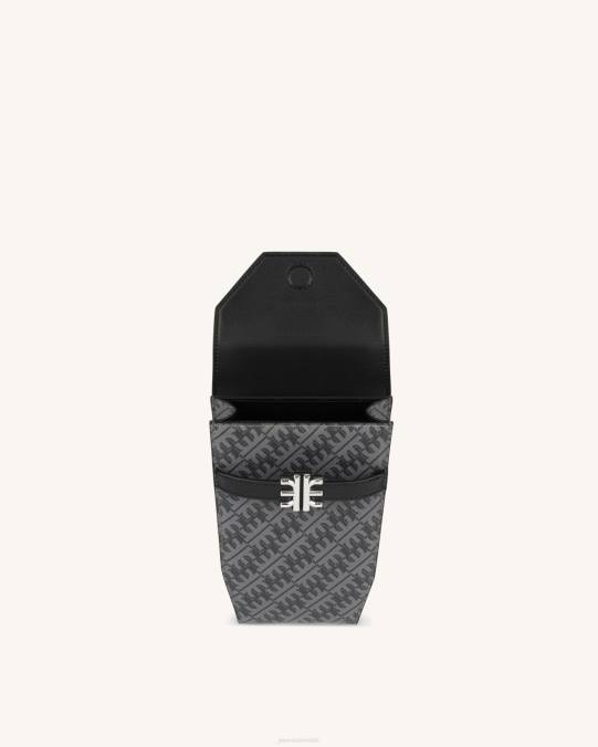 co JW PEI caja del teléfono de la cadena fei hierro negro bolsa de teléfono H2LF211