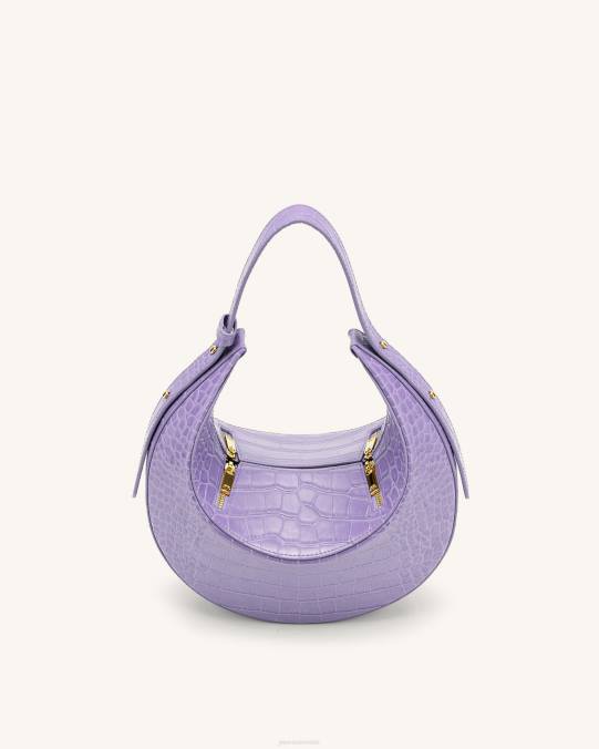 co JW PEI bolsa rantán cocodrilo morado bolsa de asa H2LF176