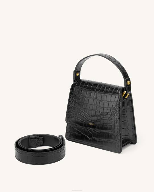 co JW PEI bolso con asa superior fae cocodrilo negro bolsa de asa H2LF174