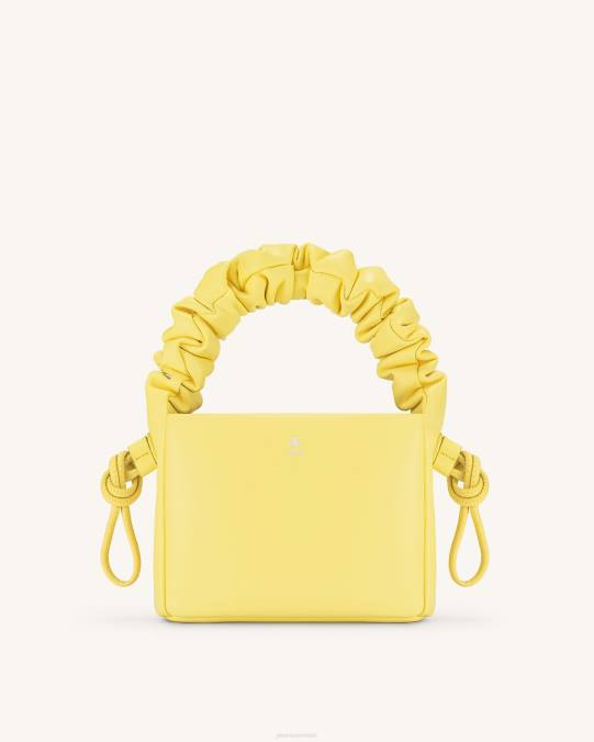 co JW PEI bolso rylee plisado con cordón en la parte superior amarillo claro bolsa de asa H2LF175