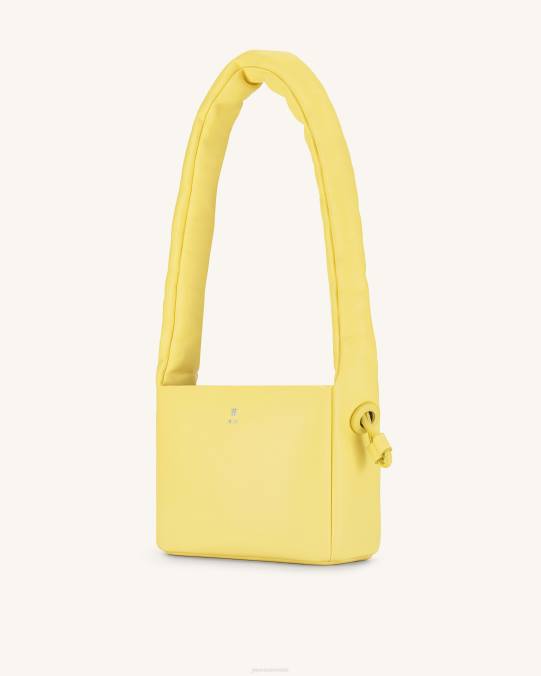 co JW PEI bolso rylee plisado con cordón en la parte superior amarillo claro bolsa de asa H2LF175