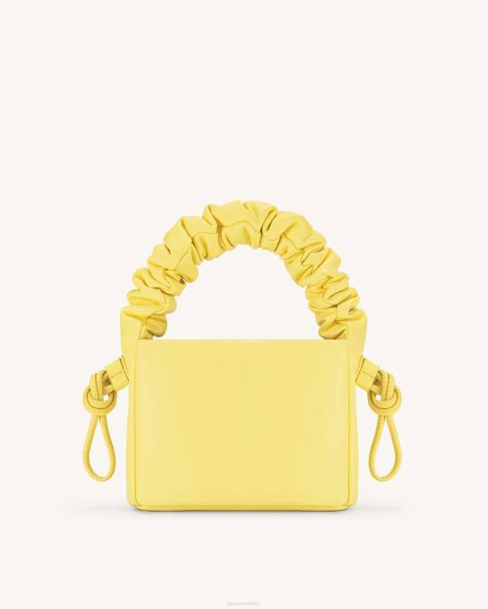 co JW PEI bolso rylee plisado con cordón en la parte superior amarillo claro bolsa de asa H2LF175