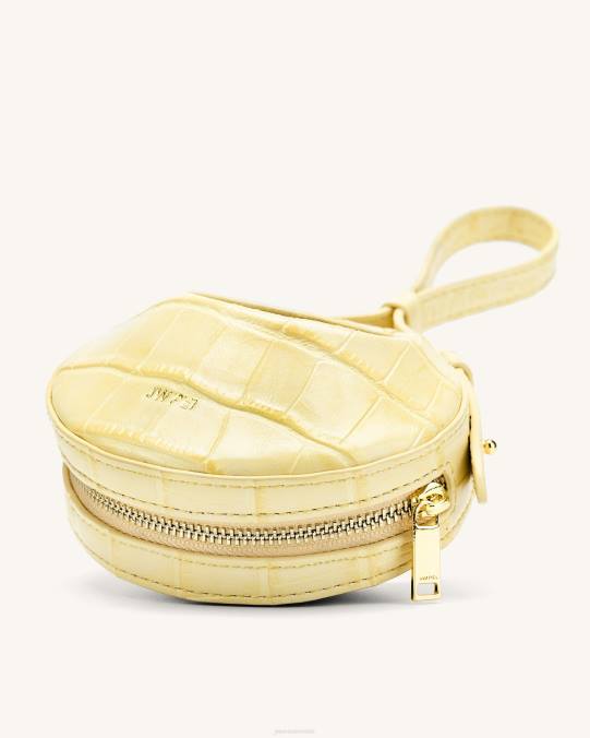 co JW PEI minibolso Rantan cocodrilo amarillo claro bolsa de asa H2LF177
