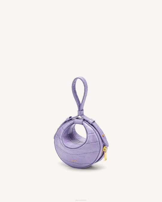co JW PEI minibolso Rantan cocodrilo morado bolsa de asa H2LF180