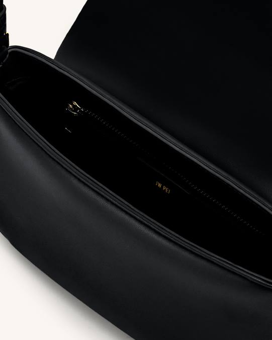 co JW PEI bolsa crossbody con solapa Debby negro bandolera H2LF17