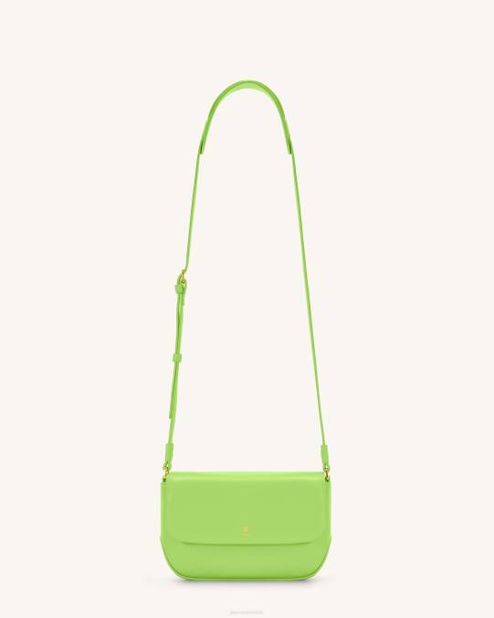 co JW PEI bolsa crossbody con solapa Debby verde lima bandolera H2LF20