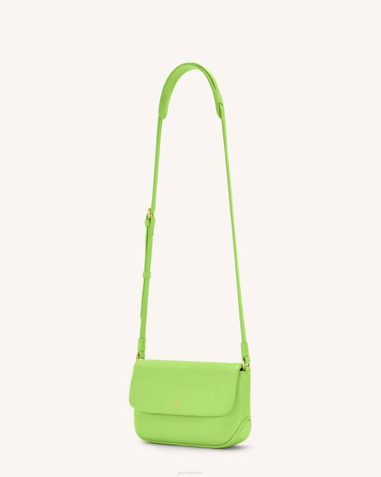 co JW PEI bolsa crossbody con solapa Debby verde lima bandolera H2LF20
