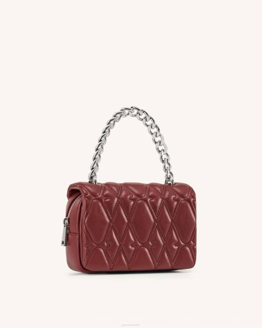 co JW PEI bolsa crossbody nora vino rojo bandolera H2LF44