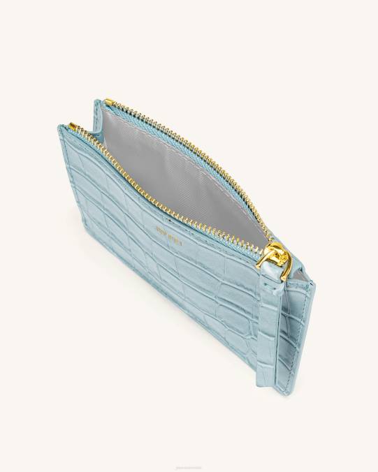 co JW PEI tarjetero quinn con cremallera cocodrilo de hielo titular de la tarjeta H2LF290