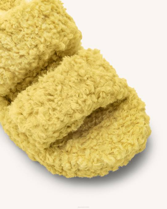 co JW PEI sandalia Lexi con plataforma de piel sintética amarillo sandalia H2LF317