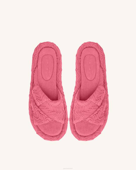 co JW PEI sandalia con plataforma tejida lilah Rosa roja sandalia H2LF343