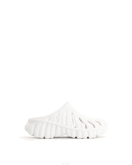 co JW PEI zueco plataforma hoja de tara blanco sandalia H2LF325