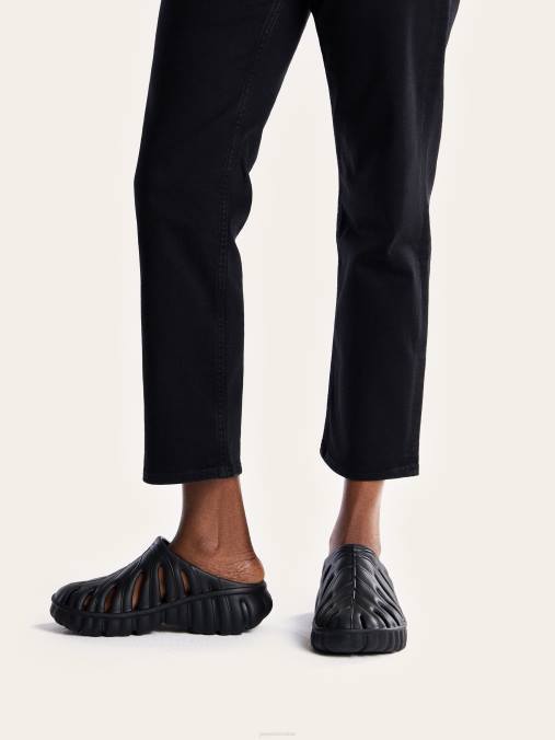 co JW PEI zueco plataforma hoja de tara negro sandalia H2LF311