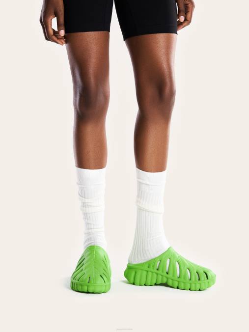 co JW PEI zueco plataforma hoja de tara verde neón sandalia H2LF312